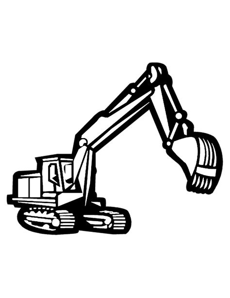 mini excavator clip art|excavator black and white clip art.